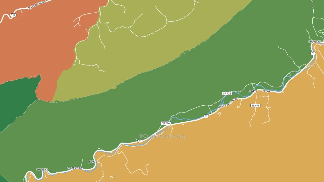 Penvir, VA Map of Assault Rates