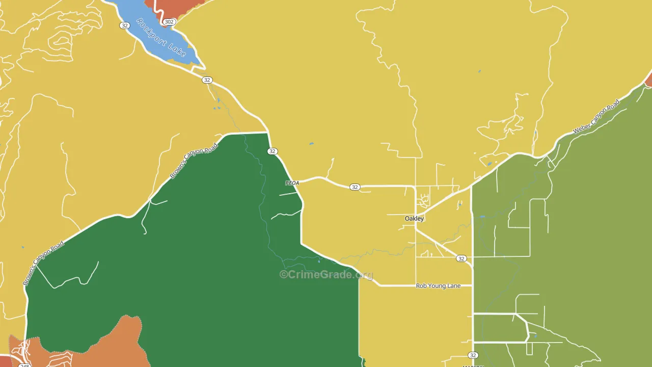 Peoa, UT Map of Assault Rates