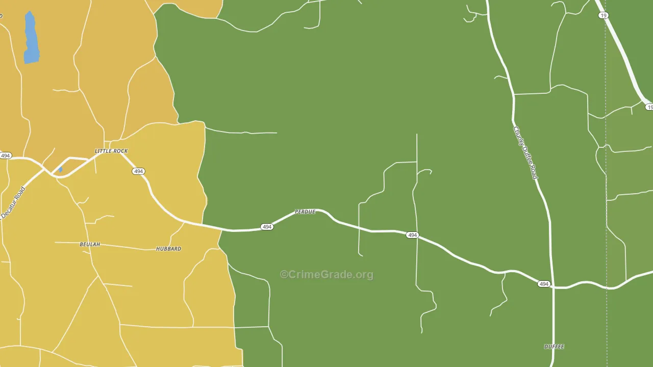 Perdue, MS Map of Assault Rates