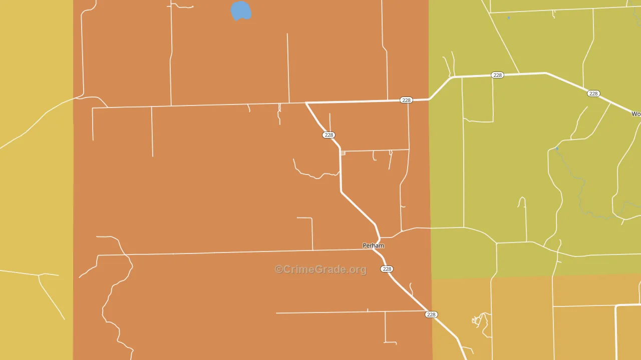 Perham, ME Map of Assault Rates
