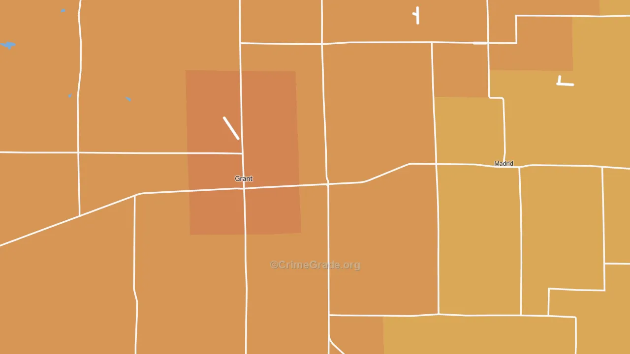 Perkins County, NE Map of Assault Rates