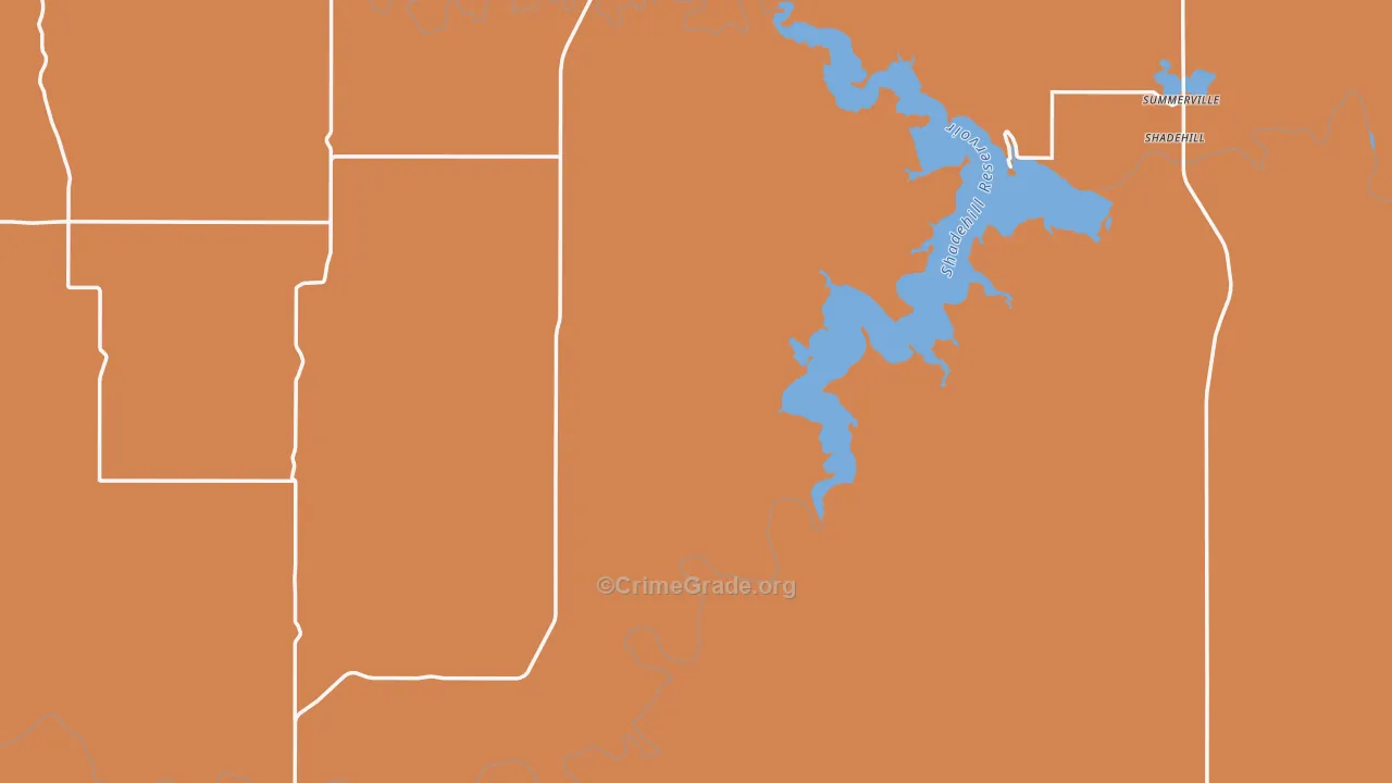 Perkins County, SD Map of Assault Rates