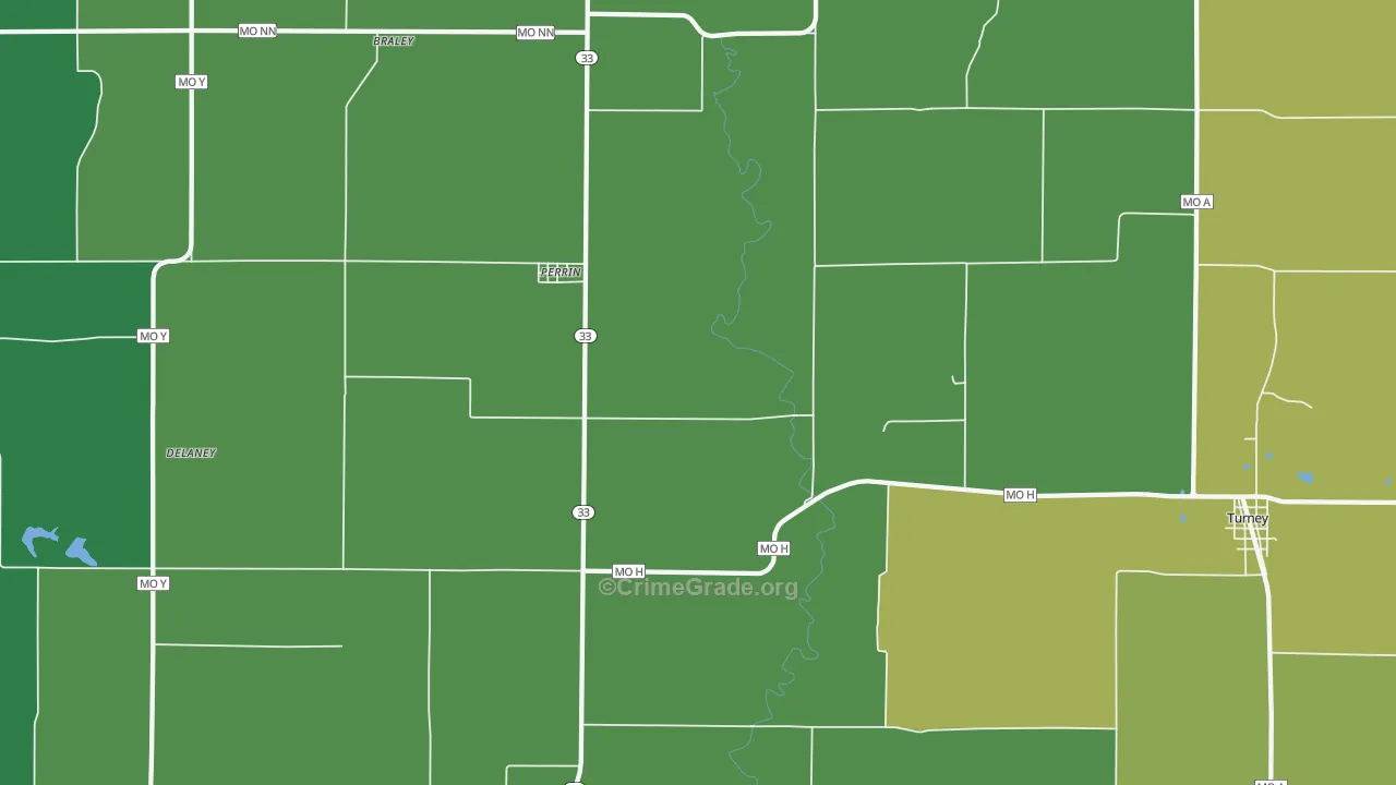 Perrin, MO Map of Assault Rates