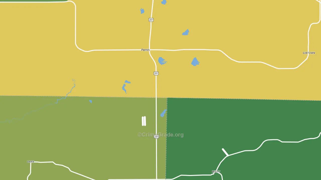 Perrin, TX Map of Assault Rates
