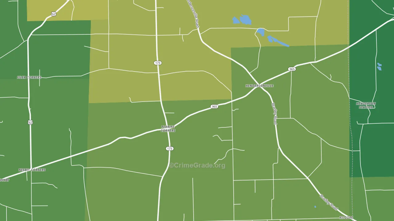 Perrine Corners, PA Map of Assault Rates
