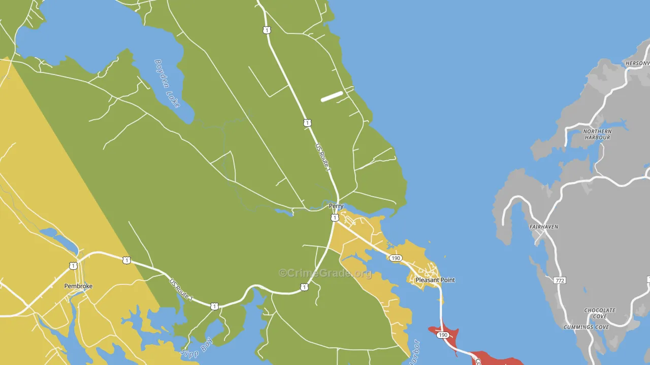 Perry, ME Map of Assault Rates