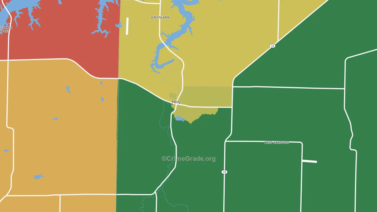Perry, MO Map of Assault Rates