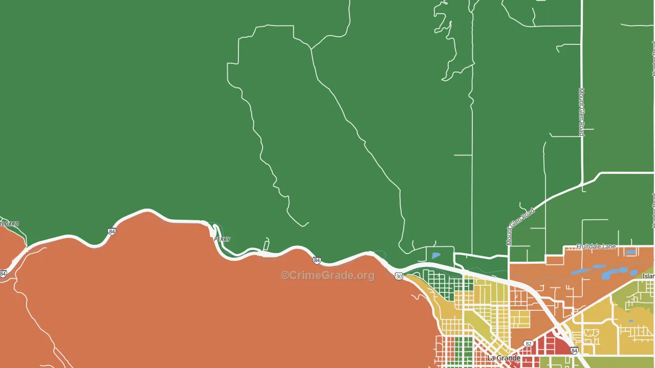 Perry, OR Map of Assault Rates