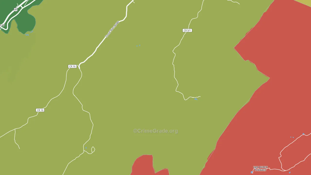 Perry, WV Map of Assault Rates