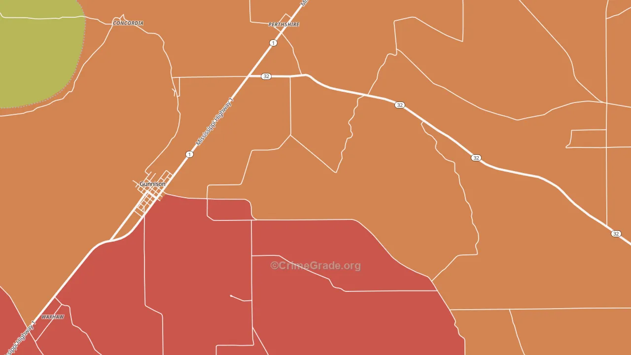 Perthshire, MS Map of Assault Rates