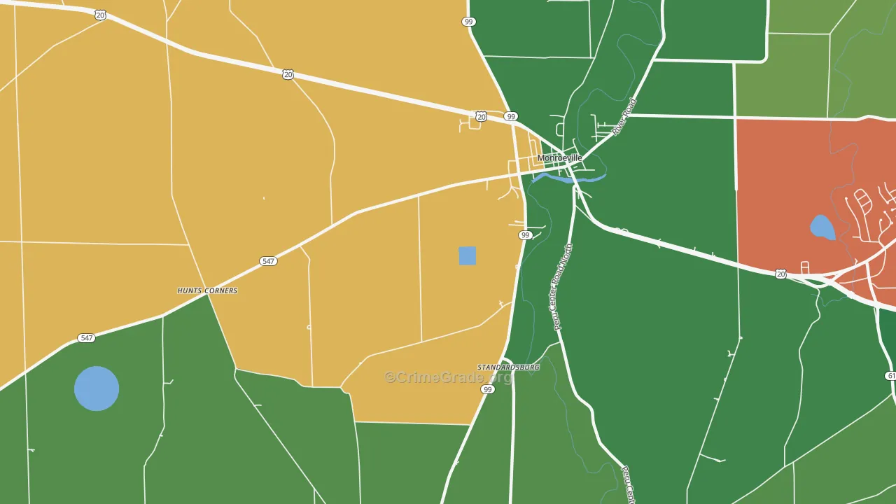 Peru, OH Map of Assault Rates
