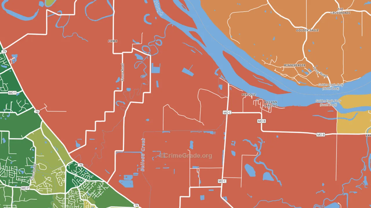 Peruque, MO Map of Assault Rates