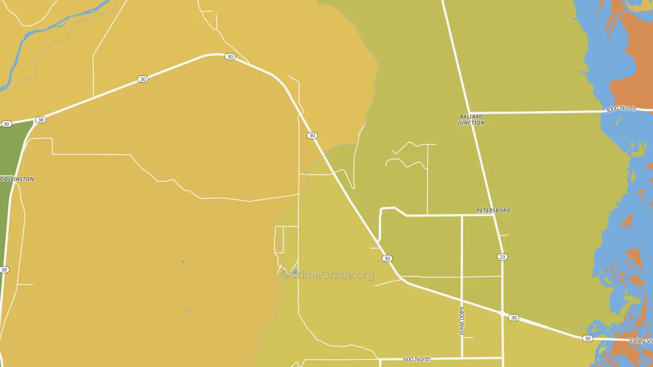 Peter, UT Map of Assault Rates