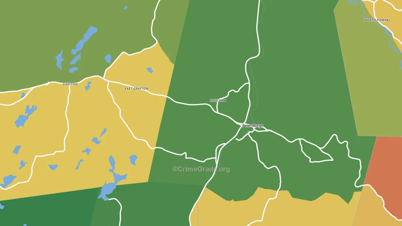 Petersburg, NY Map of Assault Rates