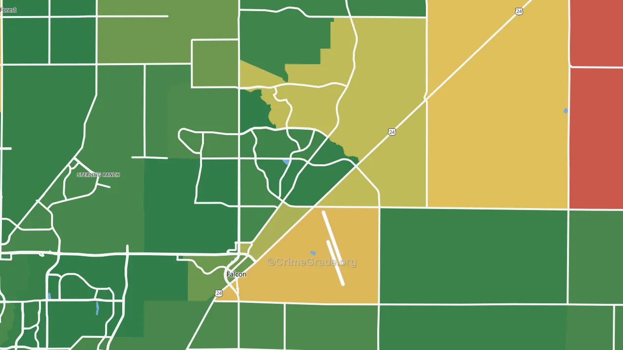 Peyton, CO Map of Assault Rates