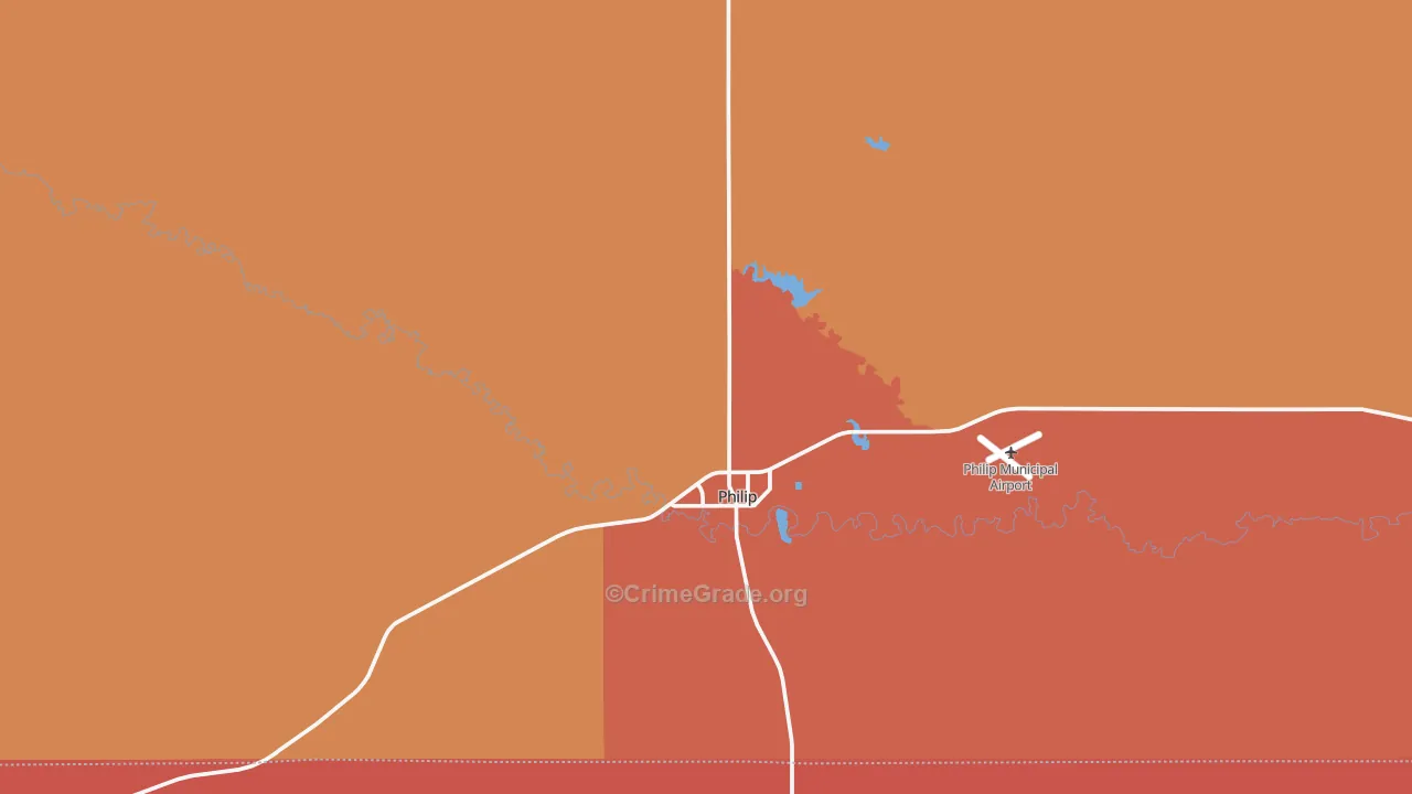 Philip, SD Map of Assault Rates
