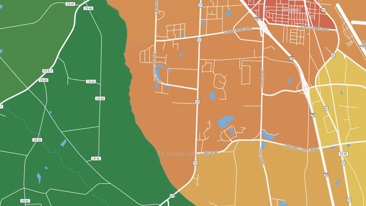 Phillipsburg, GA Map of Assault Rates