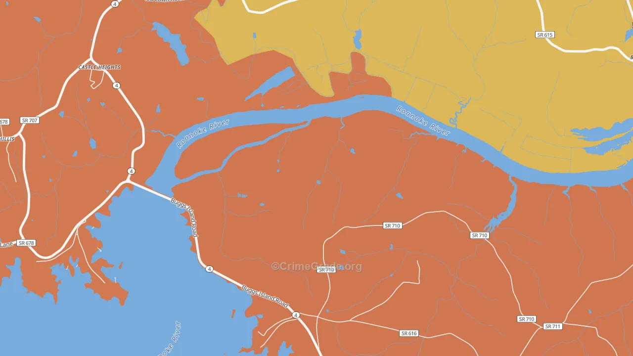 Phillis, VA Map of Assault Rates