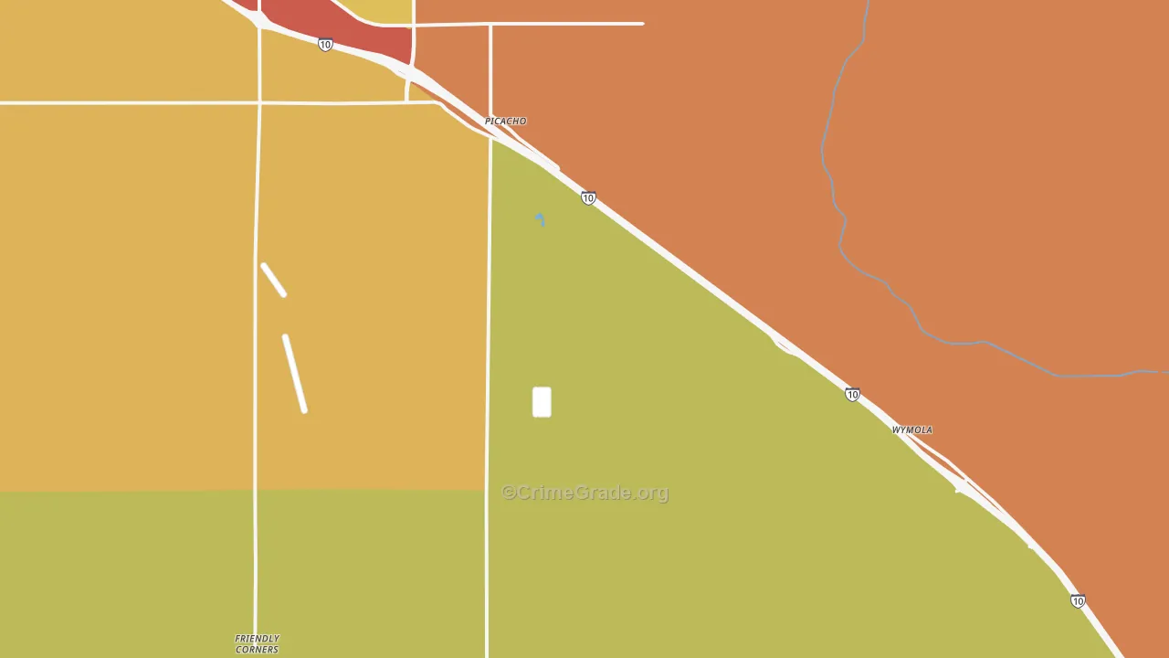 Picacho, AZ Map of Assault Rates
