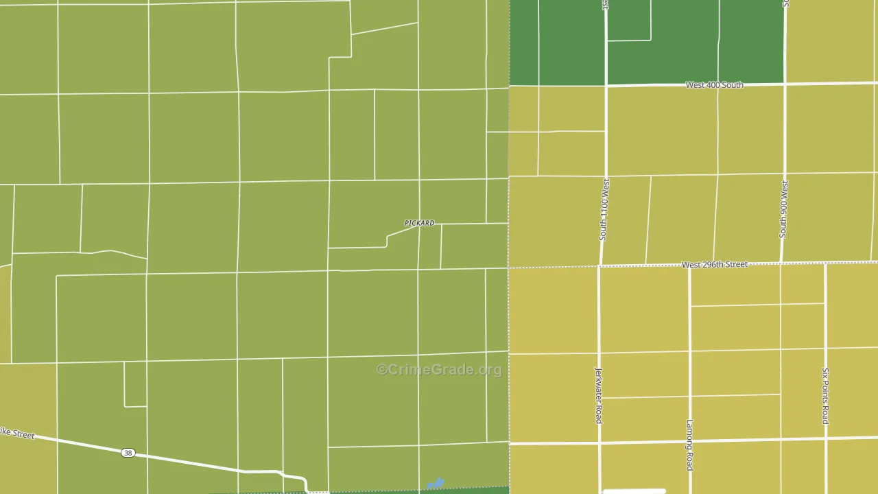 Pickard, IN Map of Assault Rates