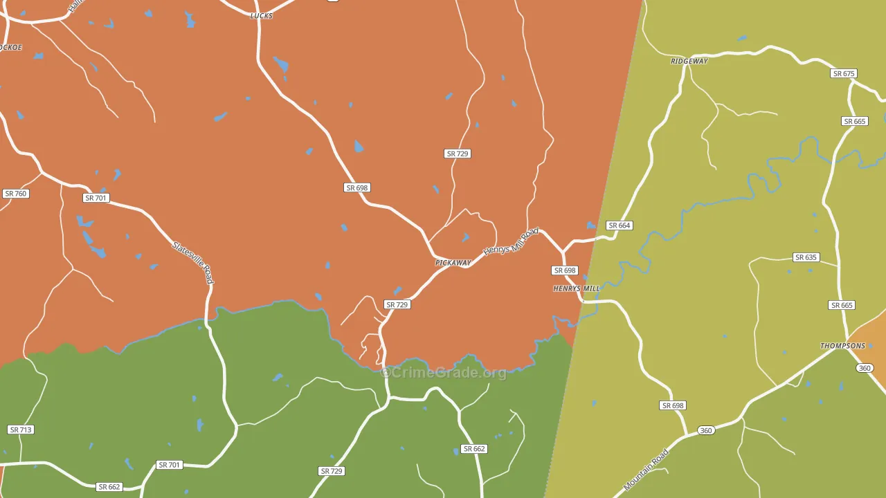 Pickaway, VA Map of Assault Rates