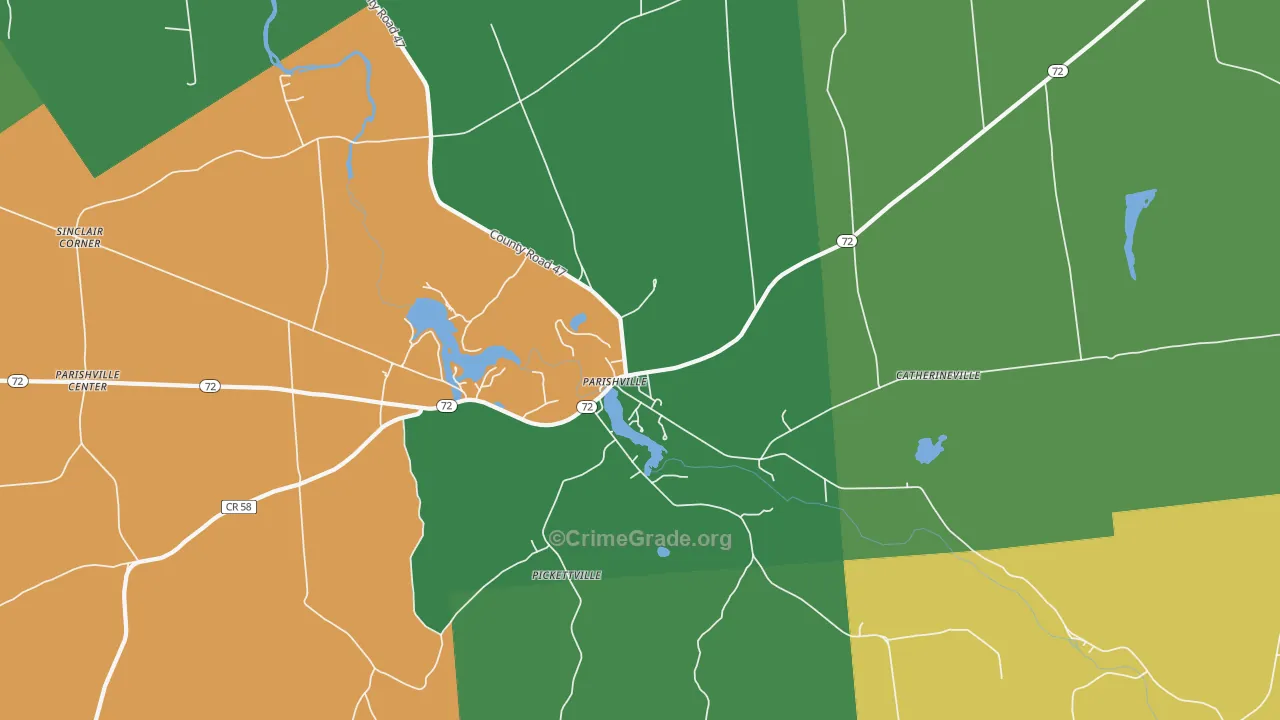 Pickettville, NY Map of Assault Rates