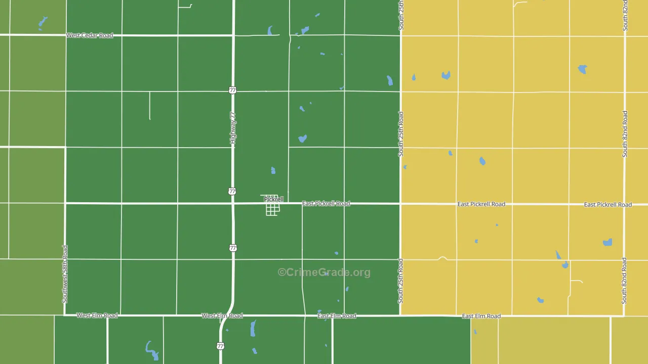 Pickrell, NE Map of Assault Rates