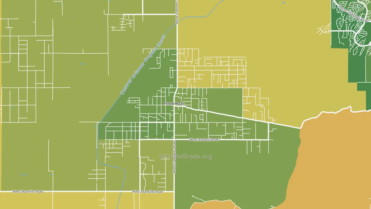 Picture Rocks, AZ Map of Assault Rates