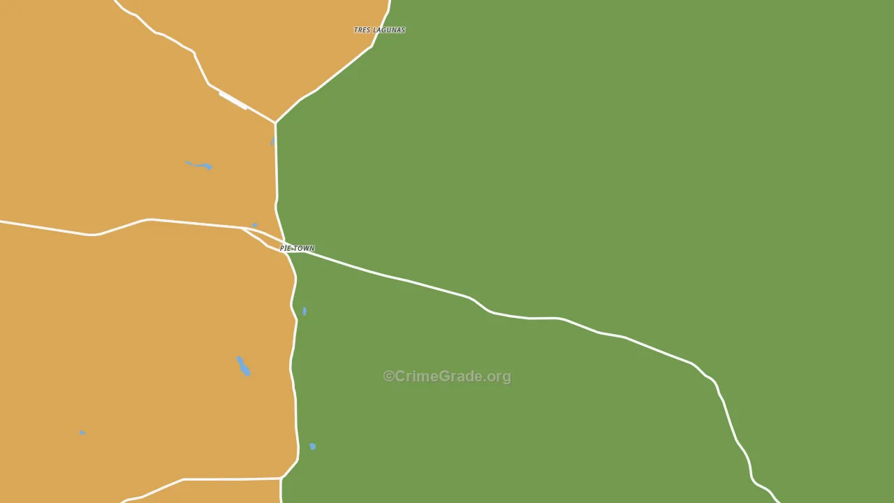 Pie Town, NM Map of Assault Rates