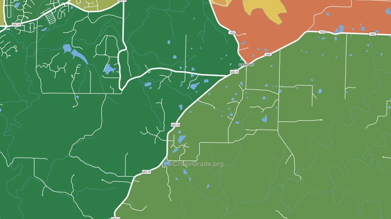 Pierpont, MO Map of Assault Rates