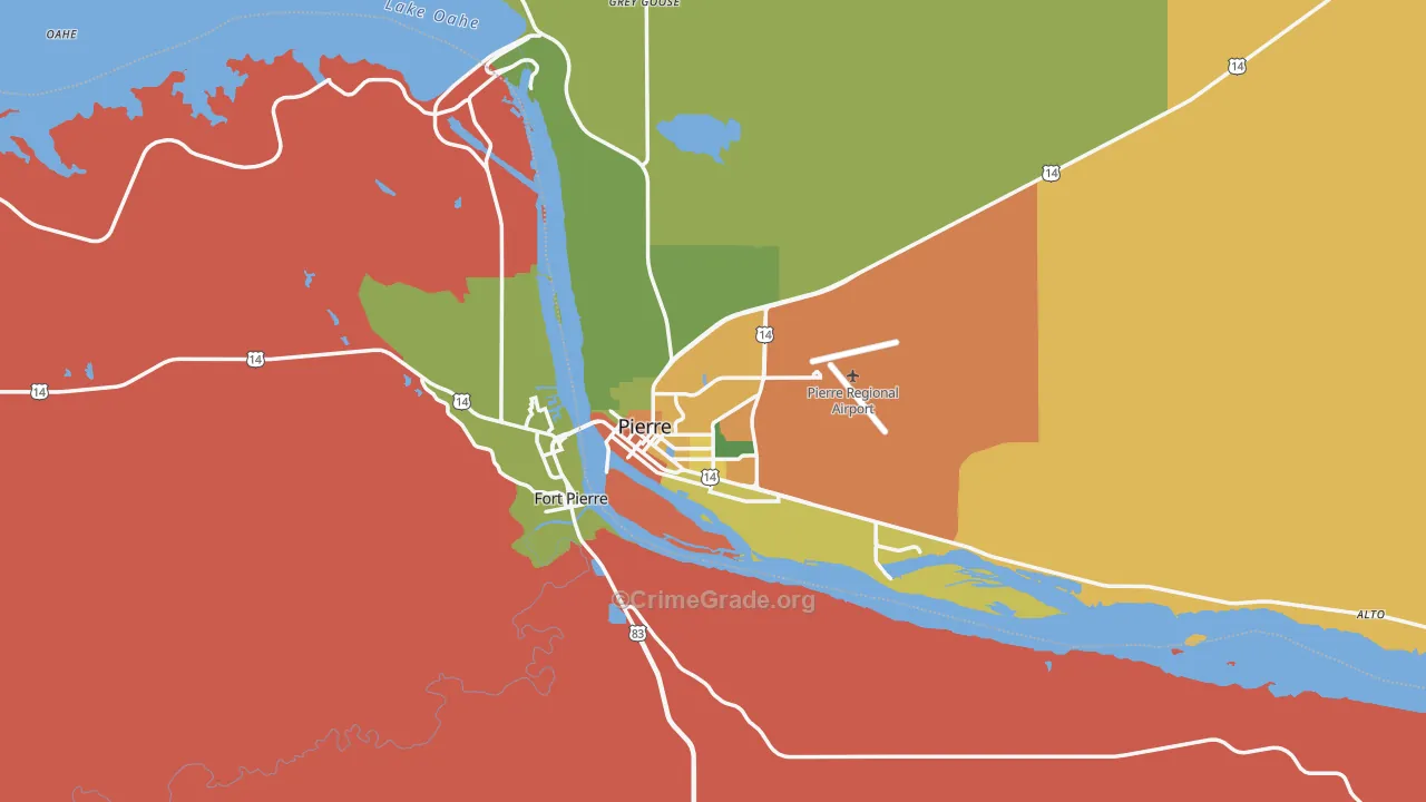 Pierre, SD Map of Assault Rates