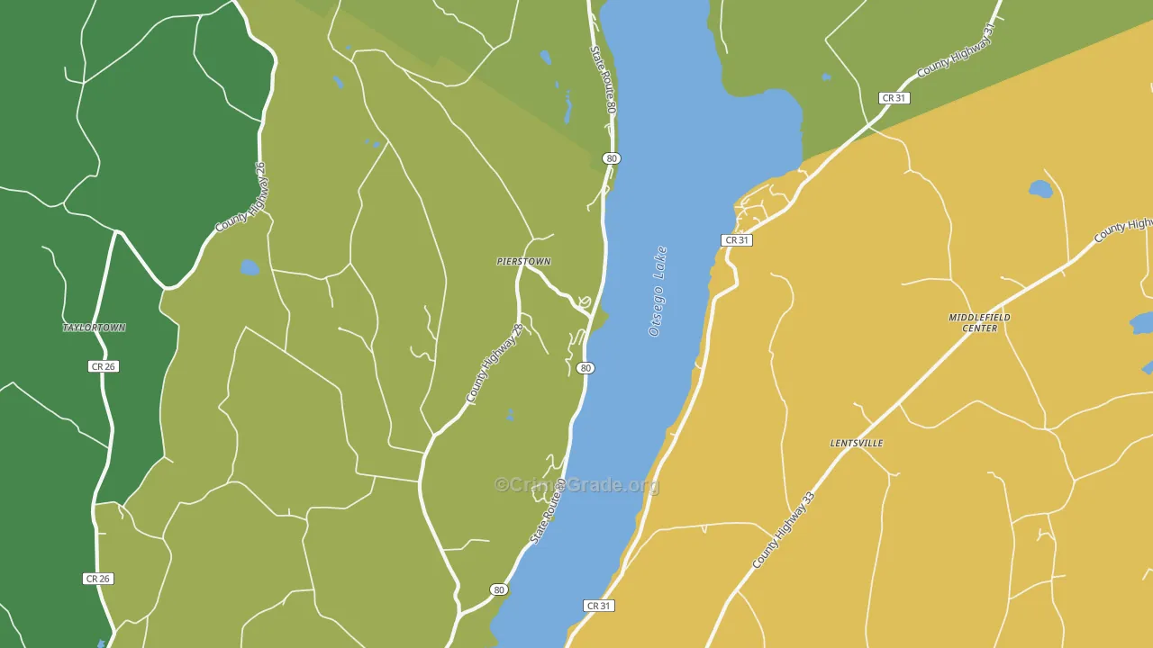 Pierstown, NY Map of Assault Rates