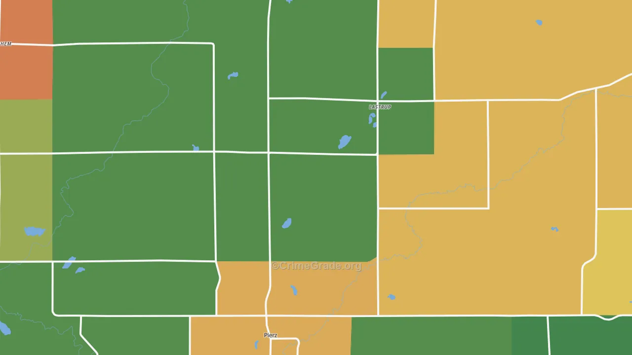 Pierz, MN Map of Assault Rates