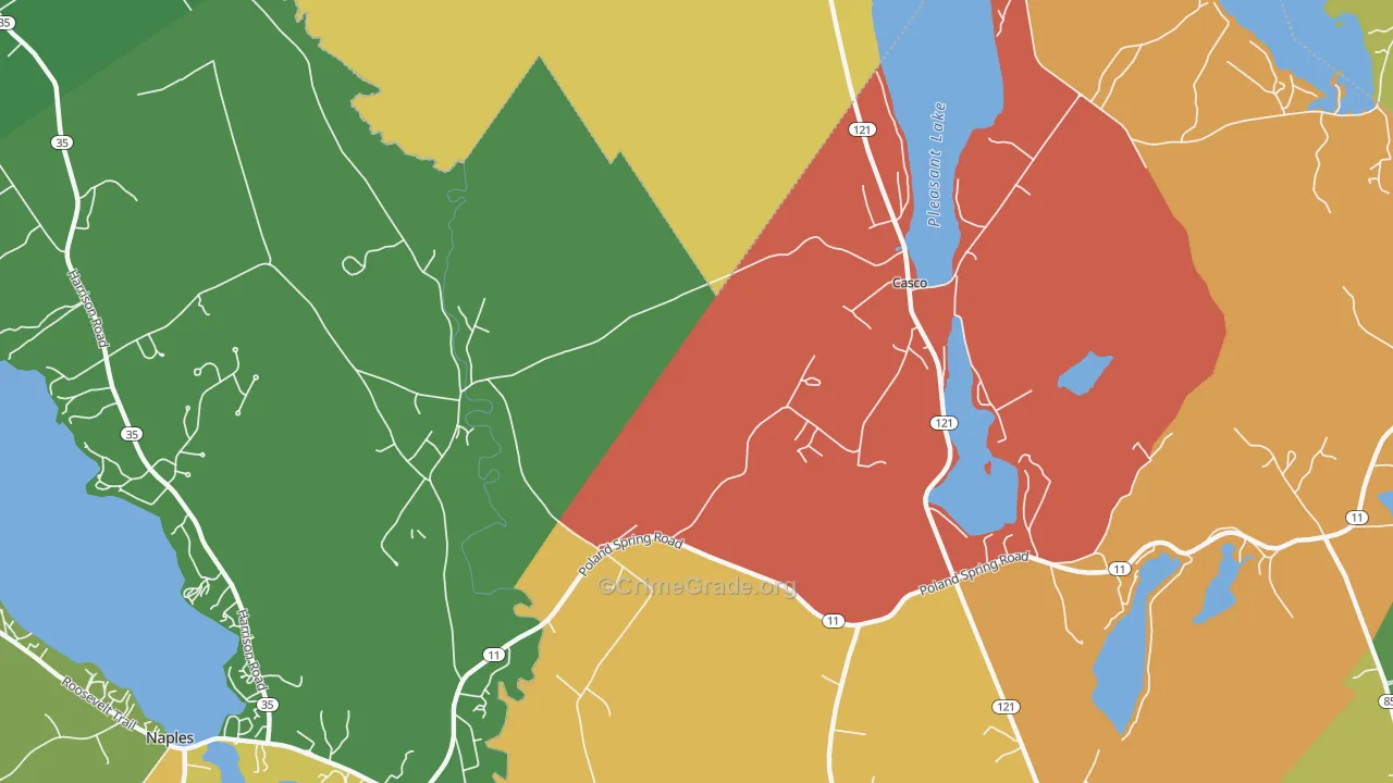 Pike Corner, ME Map of Assault Rates