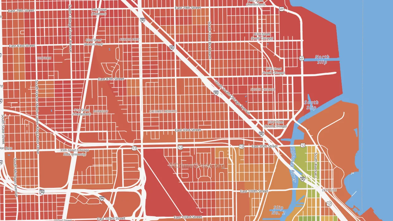 Pill Hill, Chicago, IL Map of Assault Rates