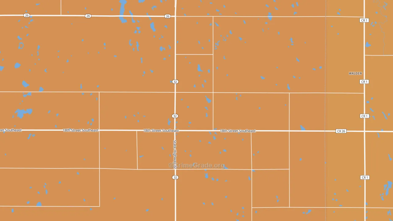 Pillsbury, ND Map of Assault Rates