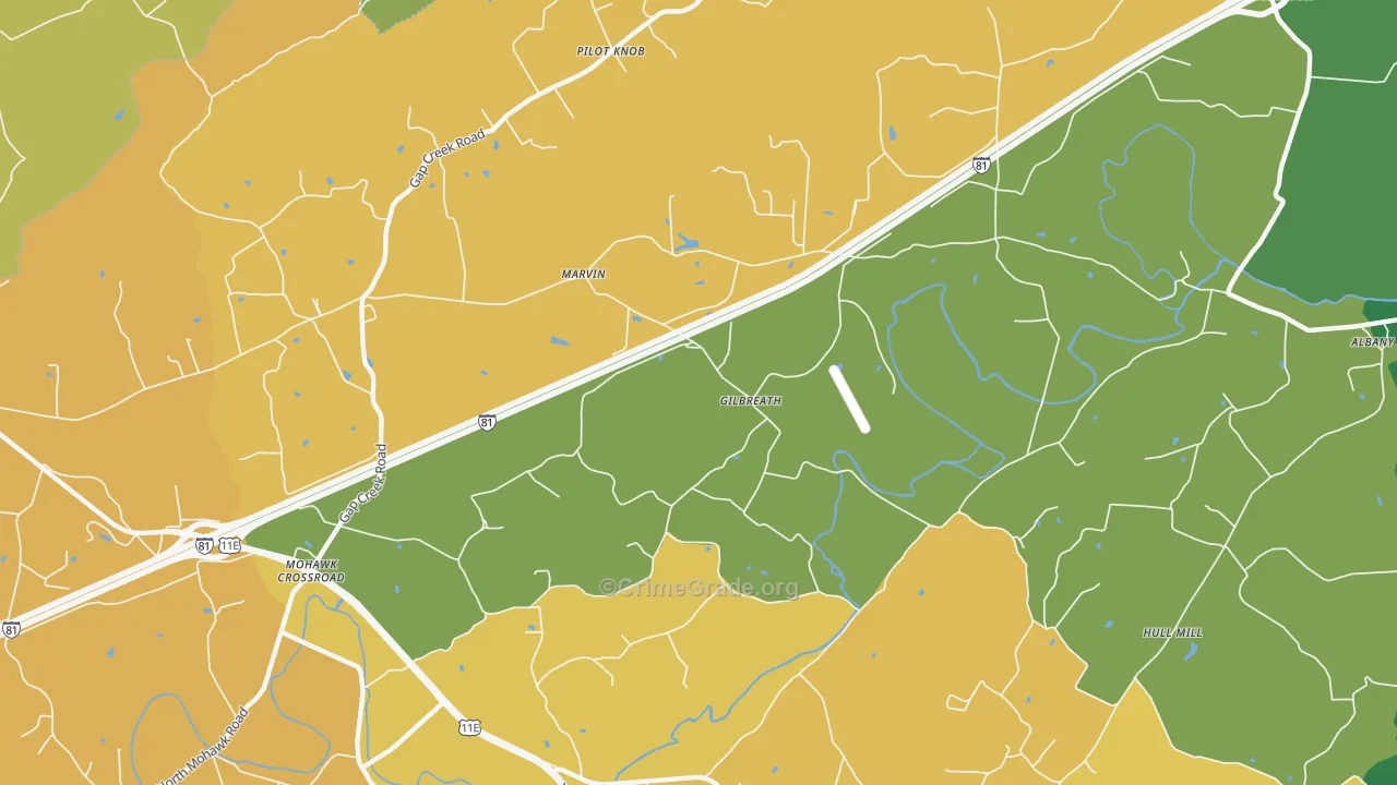 Pilot Knob, TN Map of Assault Rates