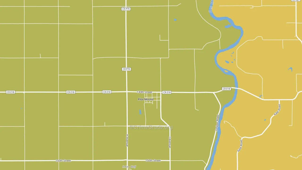 Pilot Mound, IA Map of Assault Rates