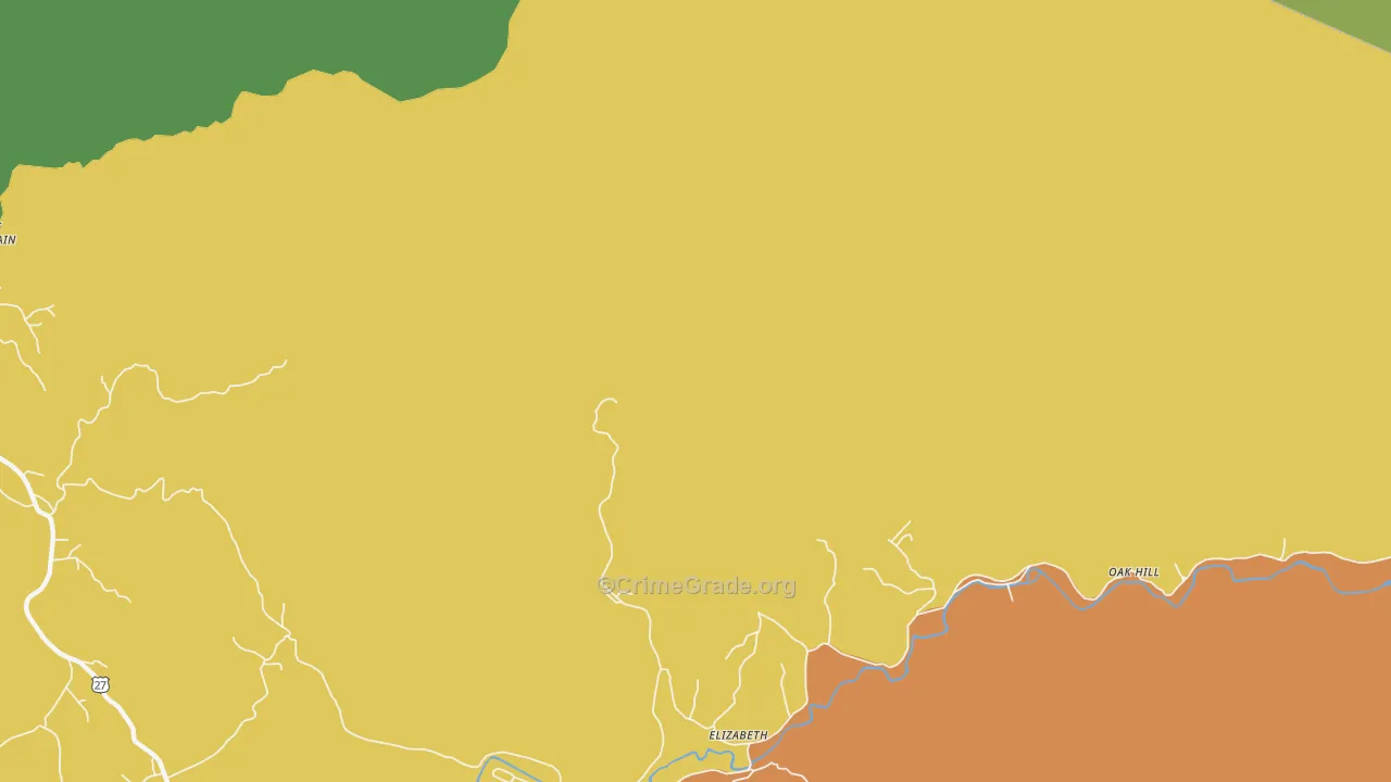 Pilot Mountain, TN Map of Assault Rates