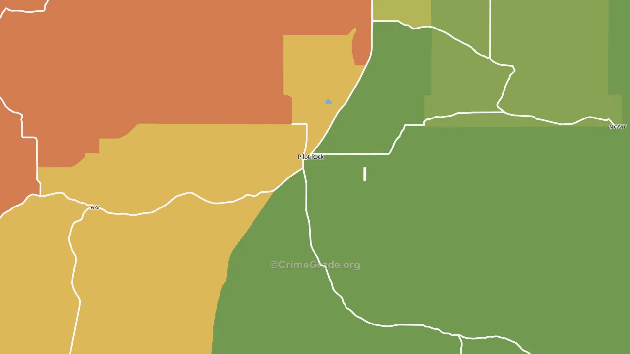 Pilot Rock, OR Map of Assault Rates