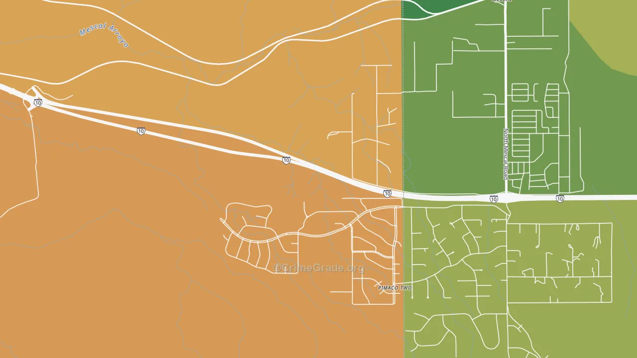 Pimaco Two, AZ Map of Assault Rates