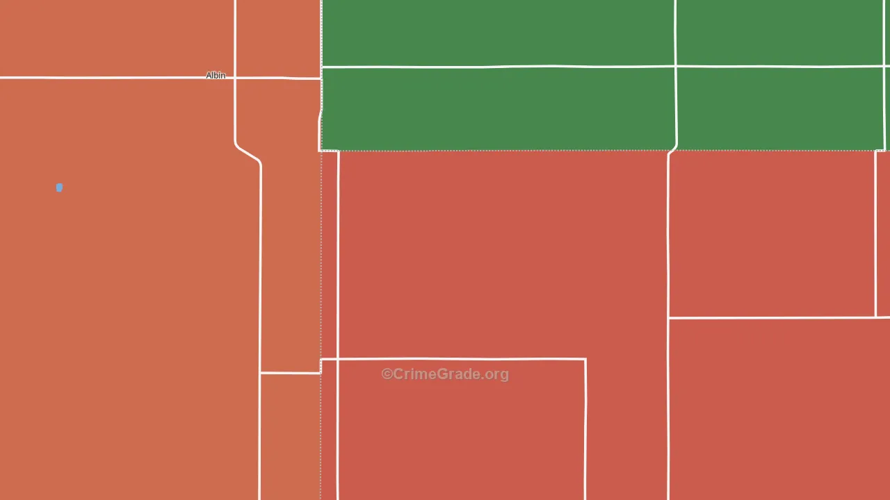 Pine Bluffs, NE Map of Assault Rates