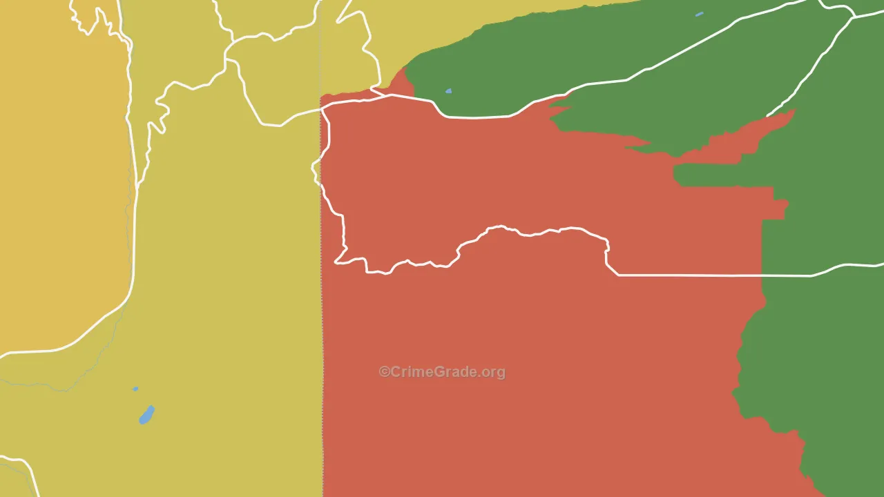 Pine Grove, OR Map of Assault Rates