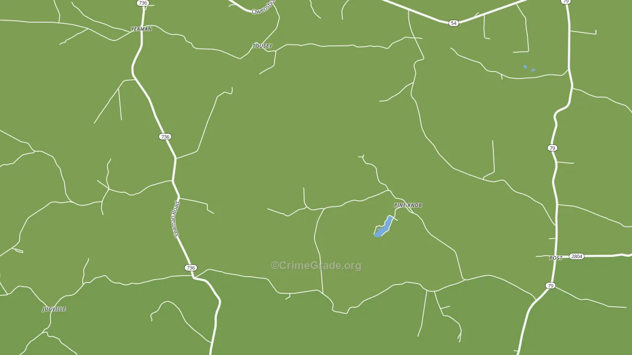 Pine Knob, KY Map of Assault Rates