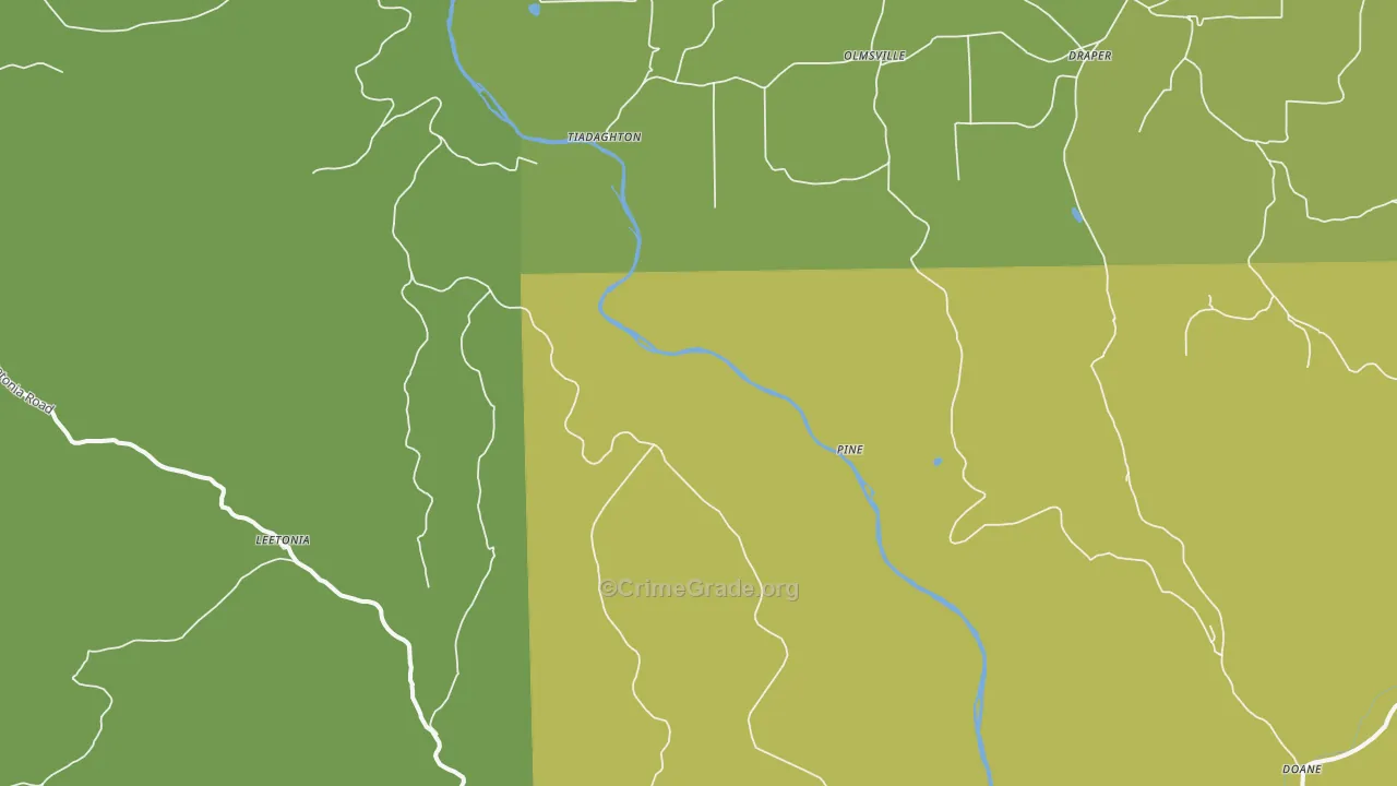 Pine, PA Map of Assault Rates