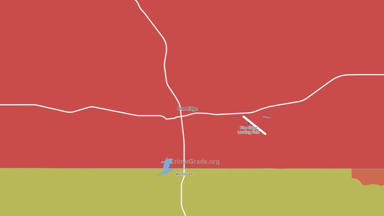 Pine Ridge, SD Map of Assault Rates