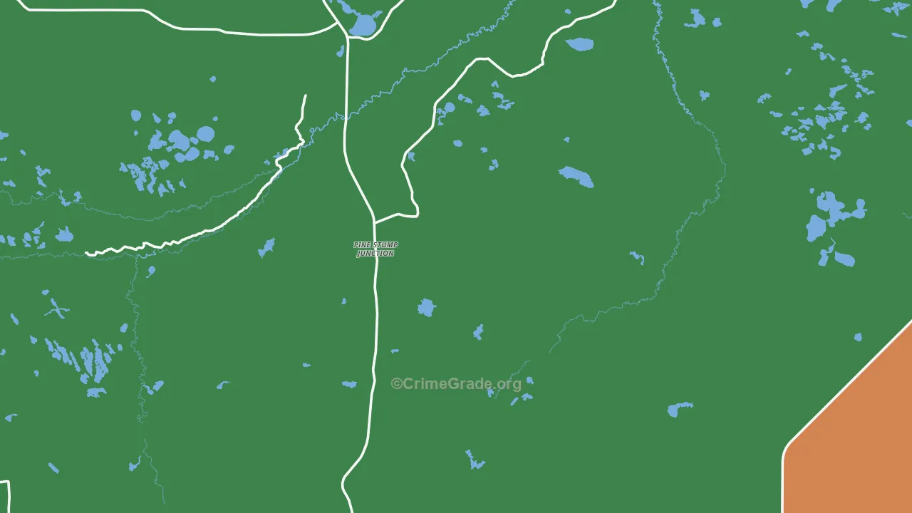 Pine Stump Junction, MI Map of Assault Rates