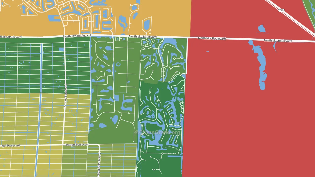 Pineapple Park, West Palm Beach, FL Map of Assault Rates