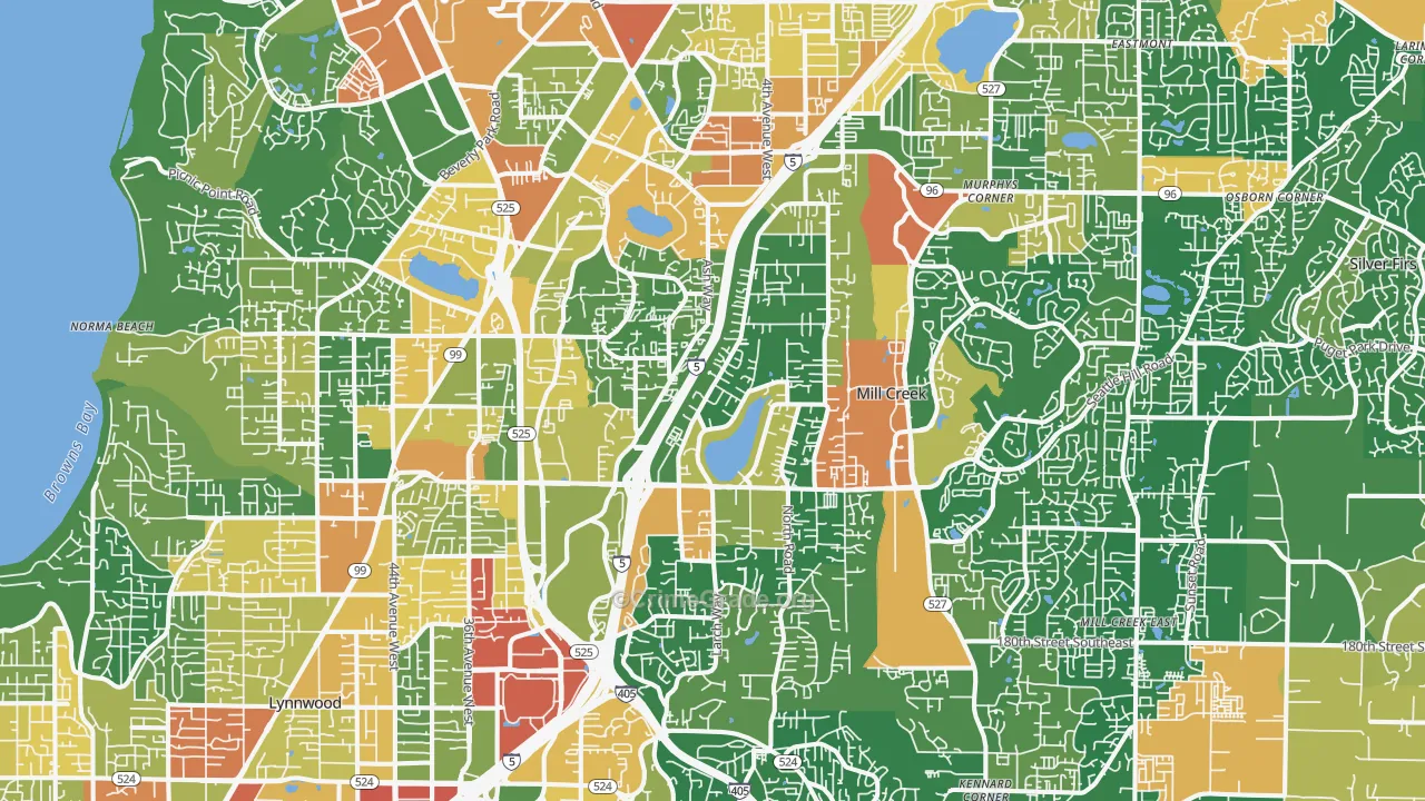 Pinehurst, Everett, WA Map of Assault Rates