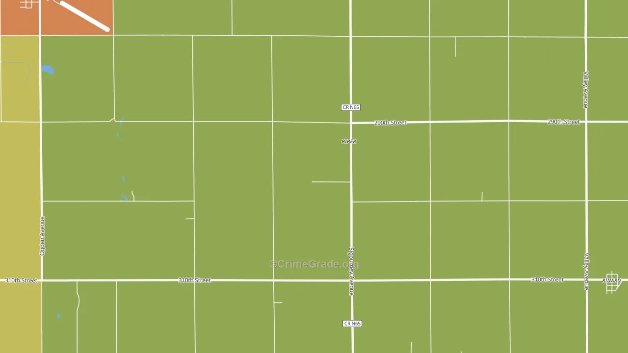 Piper, IA Map of Assault Rates